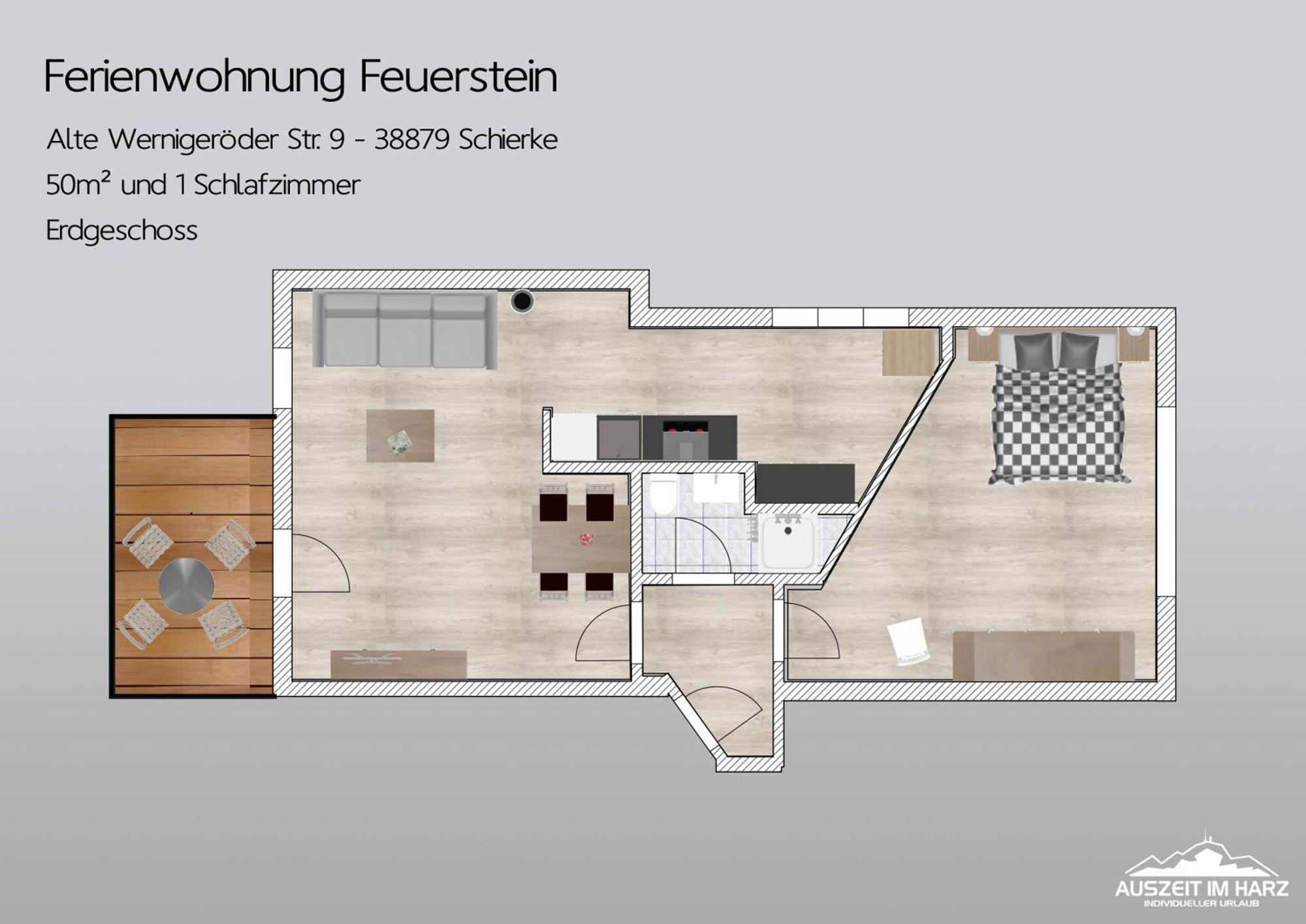 Auszeit Im Harz Haus 1 Wohnung Feuerstein เชียร์เคอ ภายนอก รูปภาพ